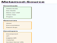 Tablet Screenshot of metamodsource.net
